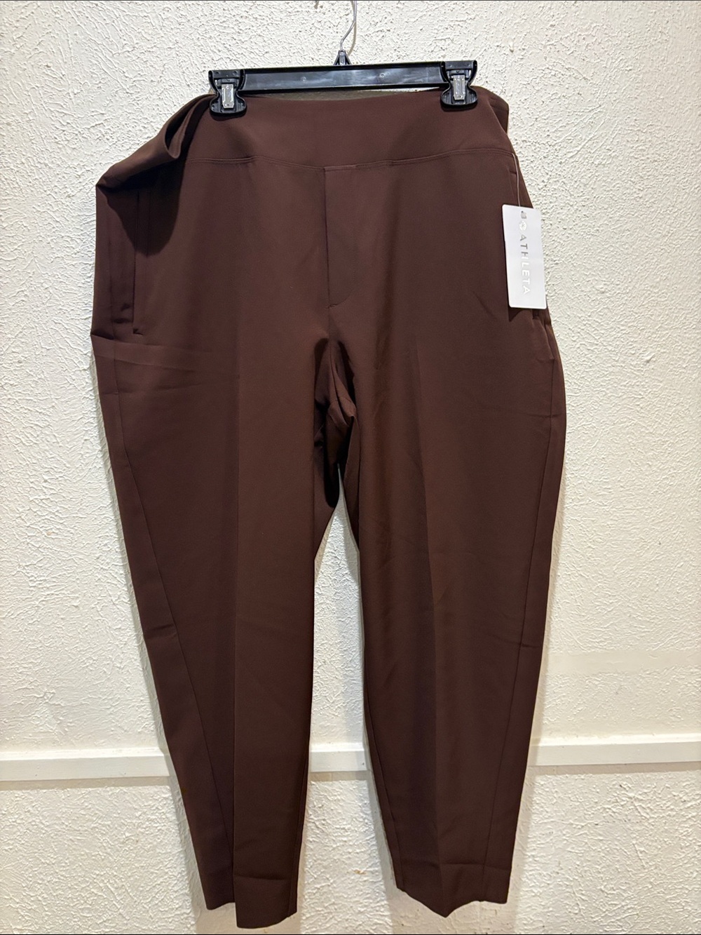 Athleta Cropped Brown High-Rise Ankle Pants